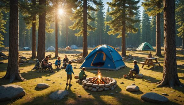 Camping nature jeux plein air