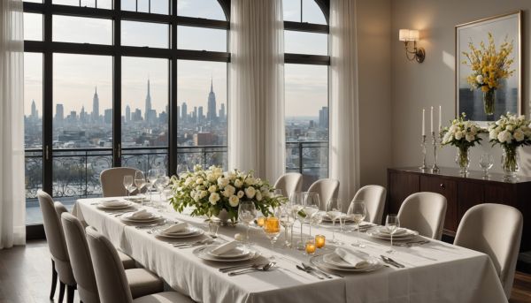 Diner aux chandelles vue panoramique